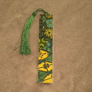 Colorful Floral Bookmark with Tassel
